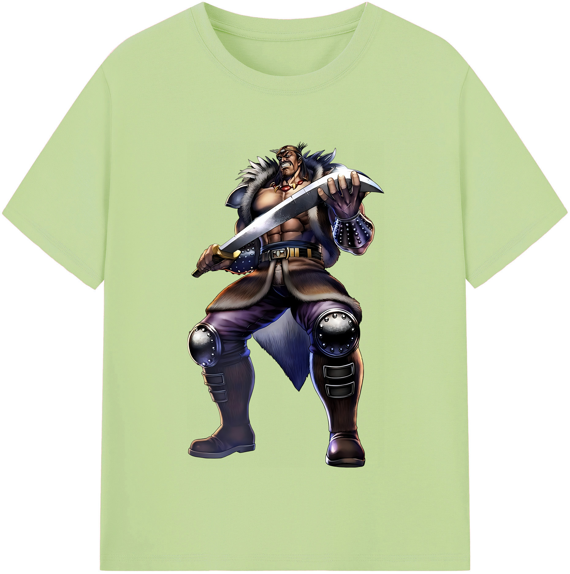 （画像用） 北斗の拳 Fist of the North Star 綿100％半袖Tシャツ（フロントプリント）